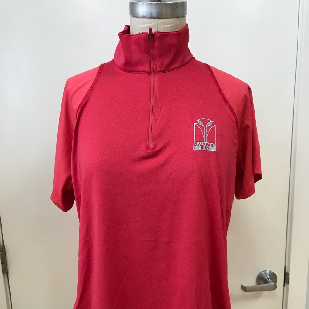 Nike Red Collared Polo Athletic Gear Sz XL